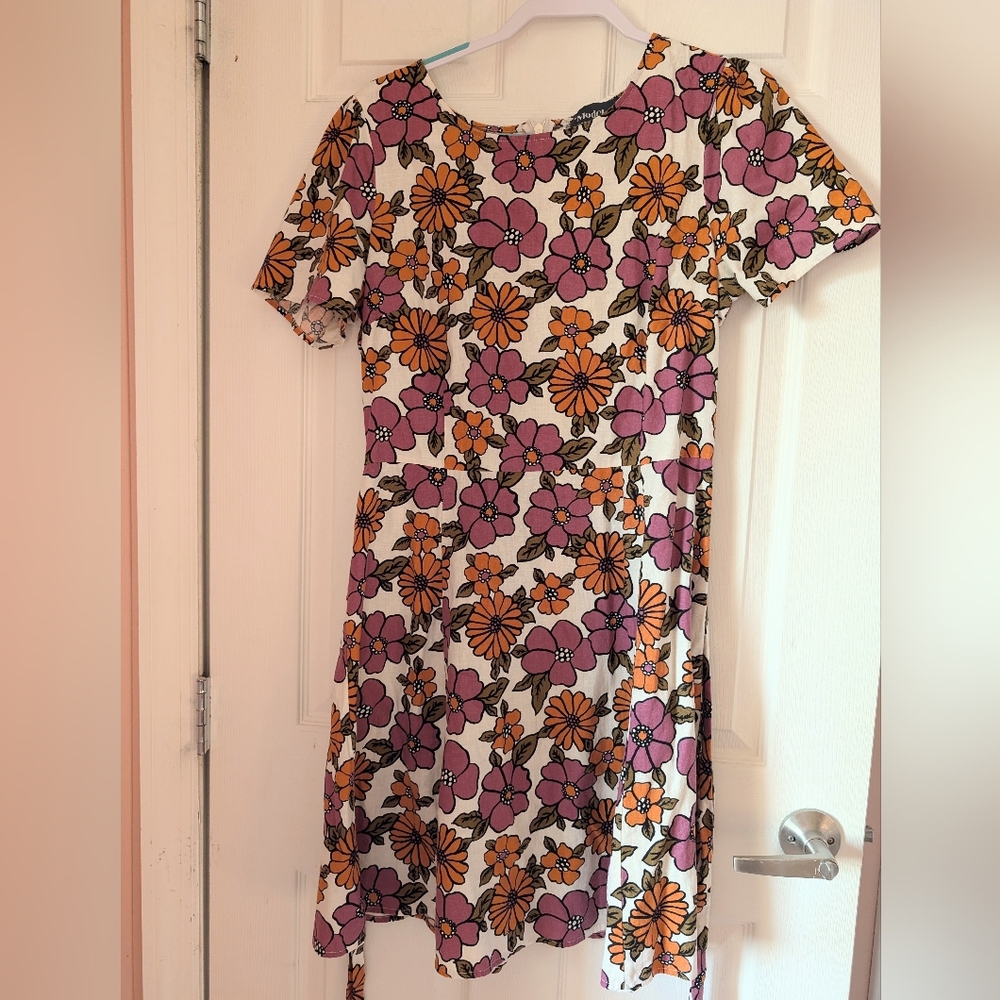Modcloth x Princess Highway Belted Floral Dress